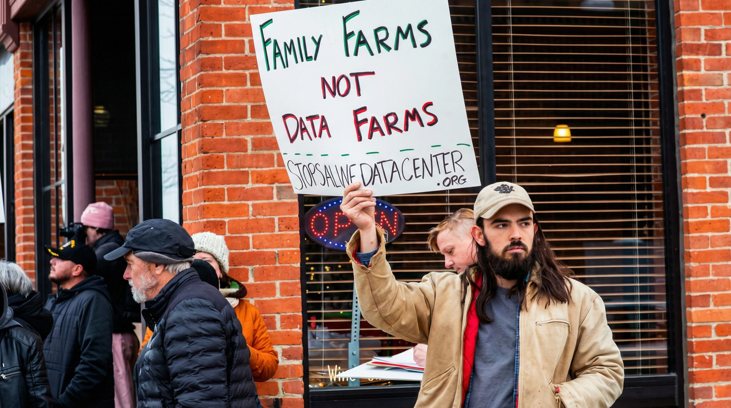 Granjeros de EE.UU. combaten centros de datos de IA