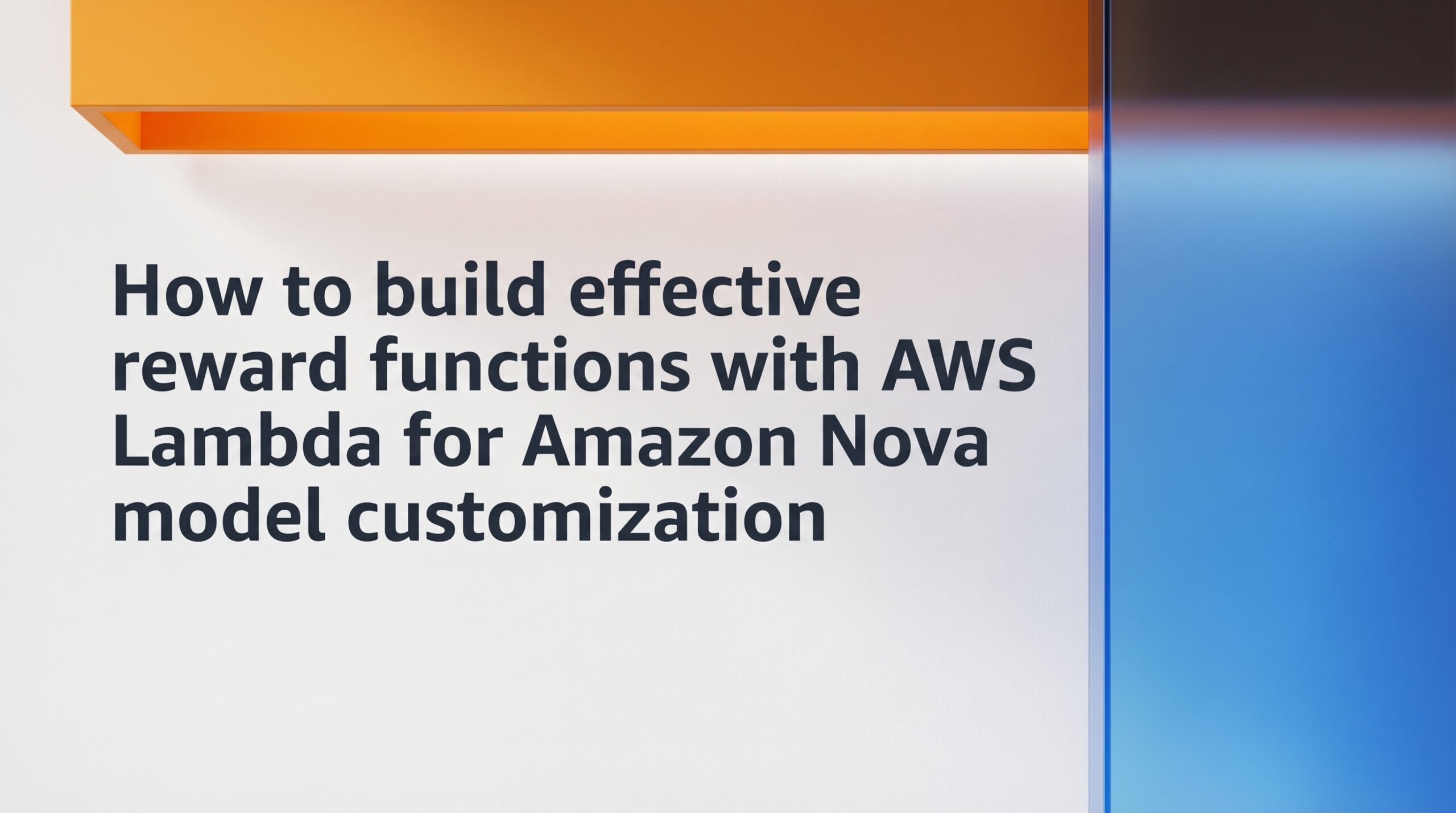 Construye funciones reward efectivas con AWS Lambda
